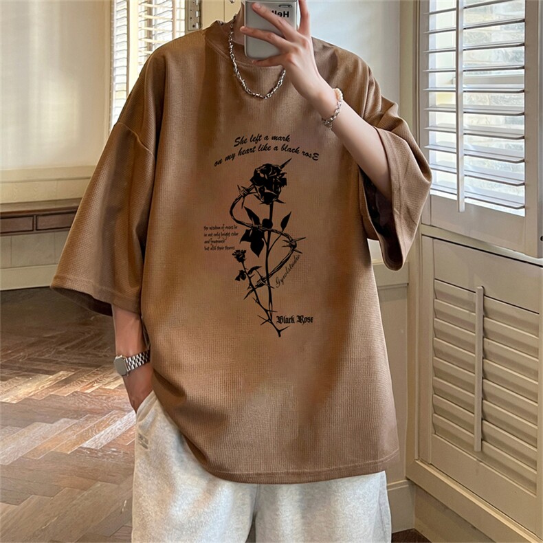 夏季华夫格短袖t恤半袖男特HT420特p18控38,男装T恤,电商B370