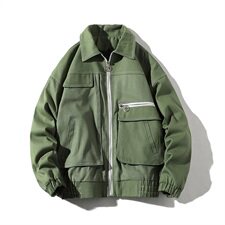 709-JK80-P8520秋款情侣全棉宽松大口袋夹克百搭时尚外套男，男装夹克，星座709