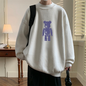 控68半高领毛衣男士大码针织衫男毛线衣男M18242-P45加绒款-P65