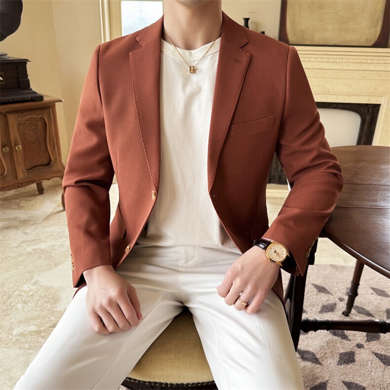 26做货-男士休闲西装修身韩版西服外套小西装上衣DX6941P175,男装西服套装,电商D216