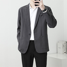 休闲西服外套男生春秋季韩版潮流商务百搭痞帅小西装外套7411P60，男装西服，星座410-2