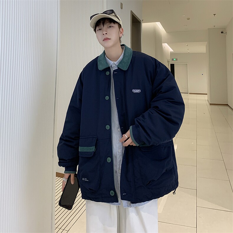 2022外套男秋冬韩版潮流潮牌棉服男休闲百搭秋季上衣服M0814-P85,男装棉衣,星座308B-1