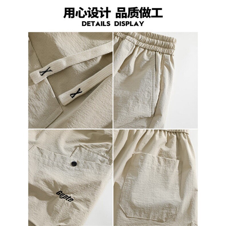 美式工装裤短裤新款宽松夏季休闲五分裤A436-2555-特P30,男装休闲裤,电商A436