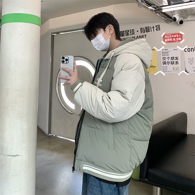 B266-C102-P11823冬季新款宽松休闲加绒加厚羽绒棉服,男装棉衣,星座B257-1