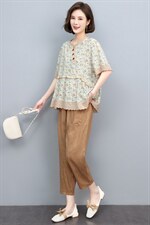 2022夏季新款透气舒适休闲套装时尚百搭显瘦两件套，女装套装/套裙，悦见她