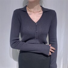 V领小衫，其它，驿谷