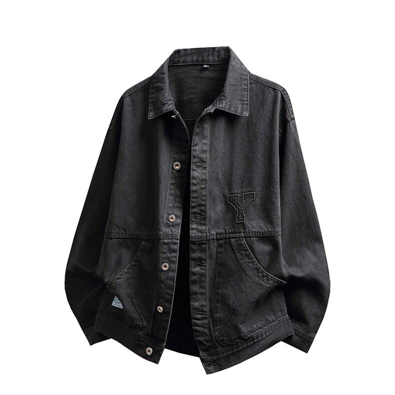 牛仔外套宽松大码简约休闲百搭潮流水洗牛仔衣夹克J7009-特价68,男装夹克,电商A007