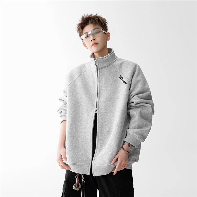 5517-P60新款立领刺绣花休闲拉链开衫外套卫衣薄款，女装卫衣/绒衫，星座617A-2