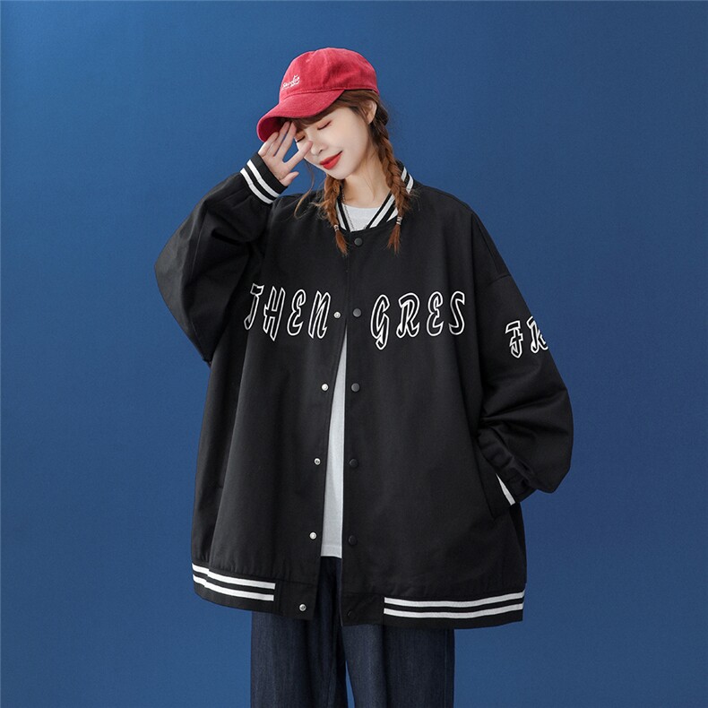 ！秋季潮流宽松休闲百搭夹克情侣棒球服外套--G212P65控88,男装夹克,A247A