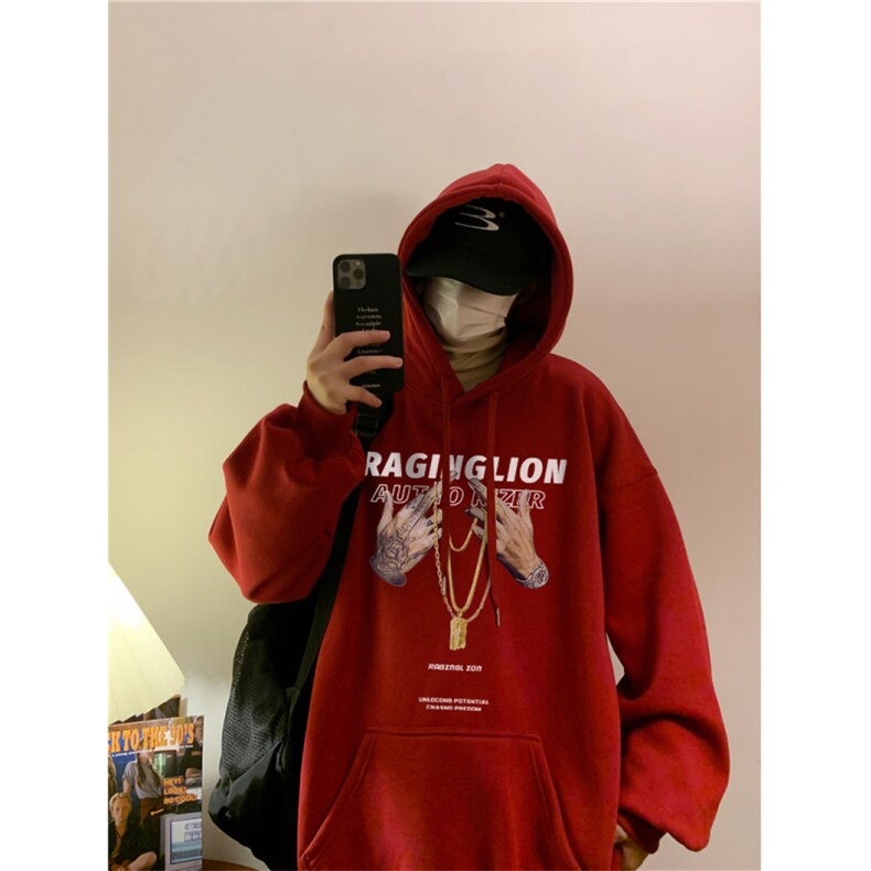 潮流宽松ins休闲男连帽卫衣D325-WY2303-薄款P55厚款P65,男装卫衣,电商D325