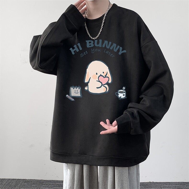 麂皮绒卫衣男大码重磅长袖t恤男JW81314-P35,男装卫衣,电商A040