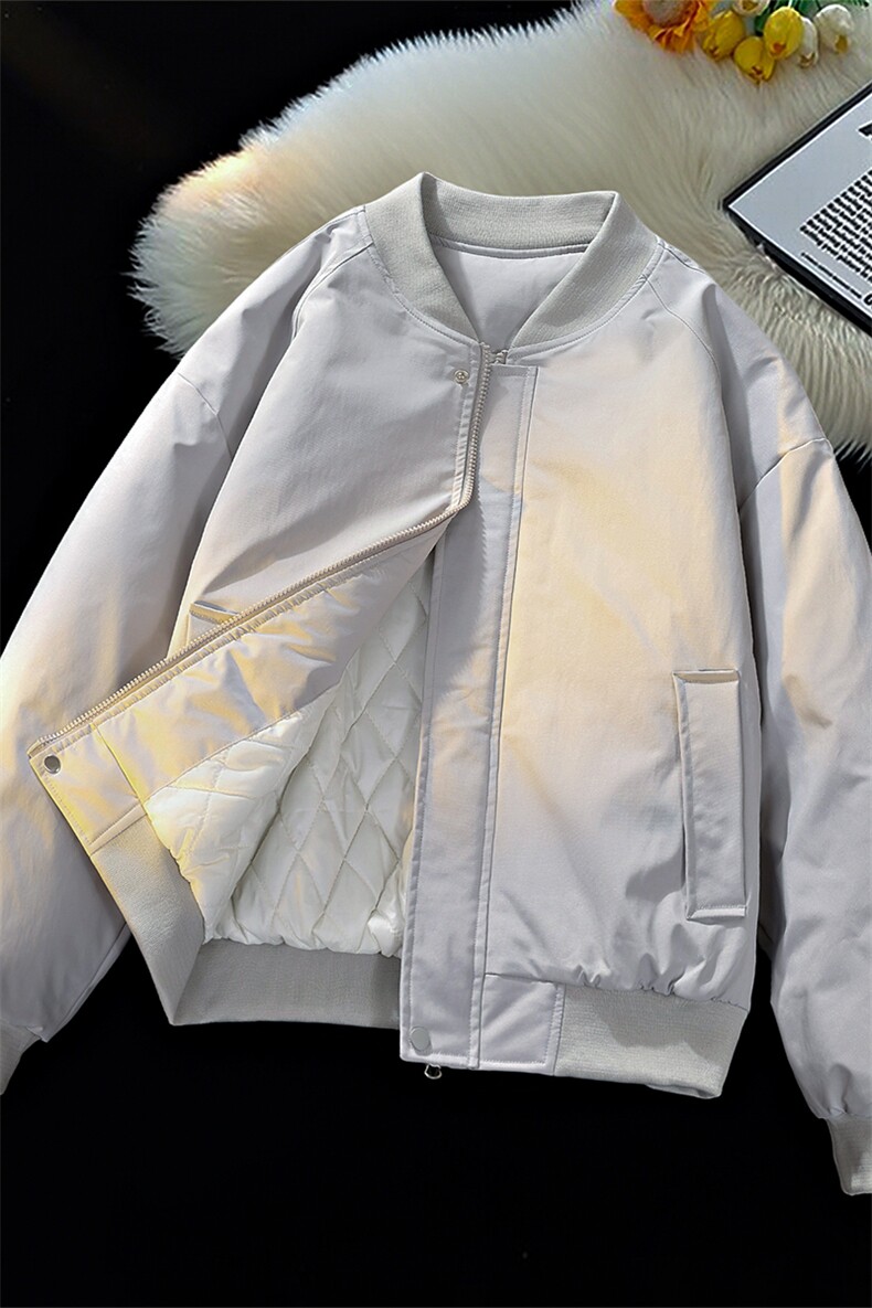 冬季clean纯色棒球服领棉服加厚短款棉衣HZ8815-特P68不议价,男装棉衣,星座610B-1