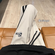 XZ616秋季新款百搭休闲织带印花重磅卫裤拖地长裤TY408P55控68，男装休闲裤，星座512A（原616）