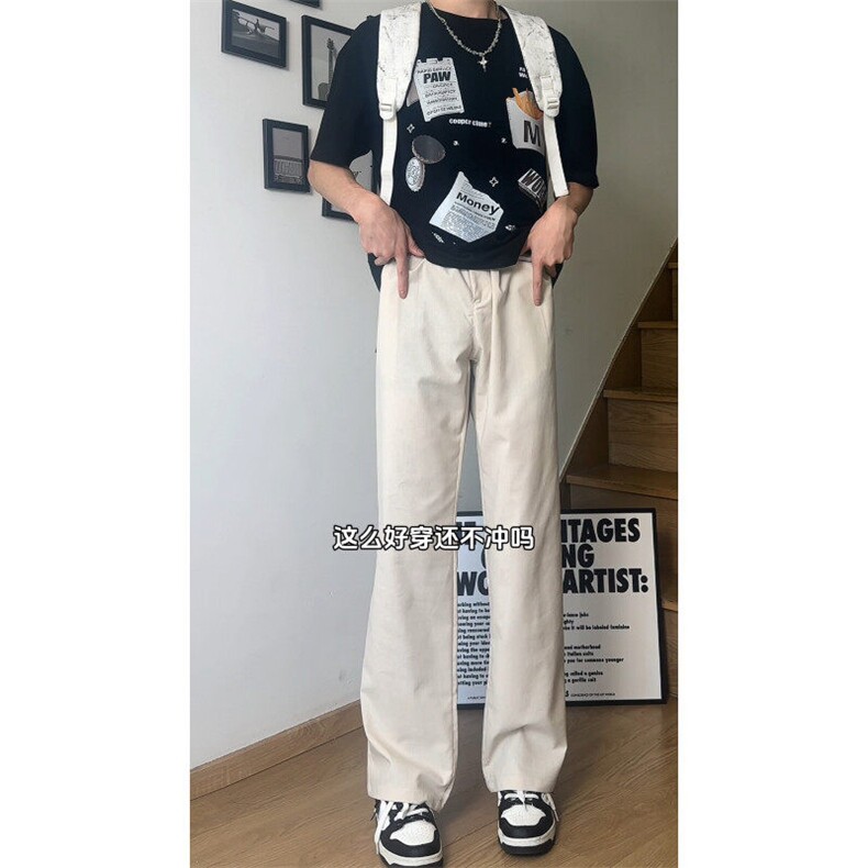 现货！棉麻透气垂感休闲西裤抖音得物可送样A061-XK80039-特批45,男装西裤,电商A061