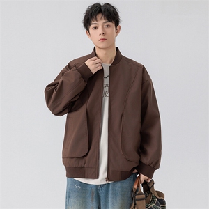 户外夹克男棒球领纯色上衣冲锋衣外套DSA157B-JK7869-P70图片