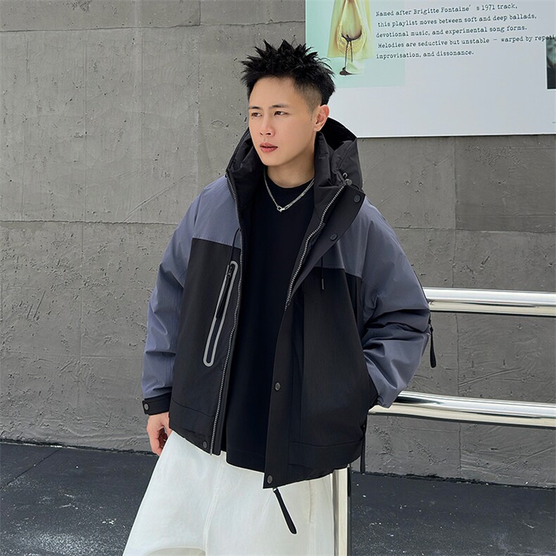 2025冬季标90绒连帽白鸭绒羽绒服大码360-p390，男装羽绒服，星座223（原229-2）