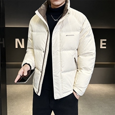 新款拼色立领羽绒服男短款外衣保暖羽绒外套Y611-P165，男装羽绒服，电商A237