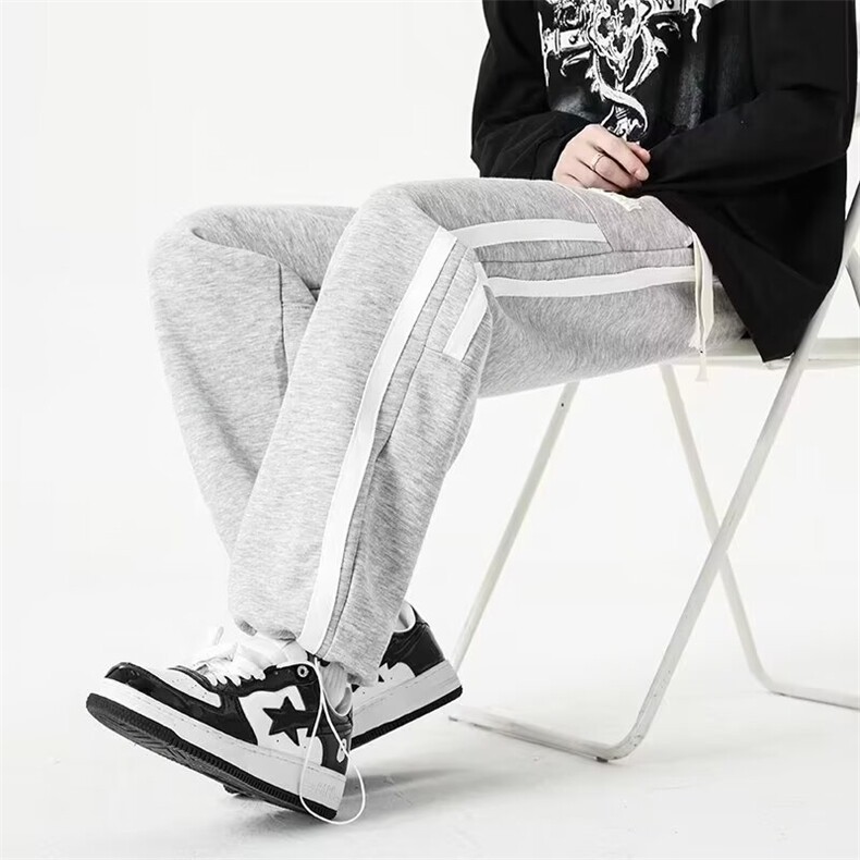 加绒加厚男款长裤青少年初高中生秋冬季大童运动卫裤G985/P46,男装休闲裤,星座506