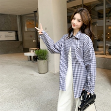 2026年春季新款韩版气质宽松休闲长袖衬衫女，女装衬衫，凡歌灵