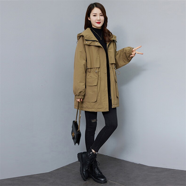 现货。时尚牛仔拼接长袖连衣裙女秋冬季新款显瘦气质外套百搭休闲,女装棉衣/棉服,依万里