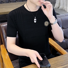 夏季男士短袖T恤薄款男装中年时尚休闲上衣半袖圆领新款体恤衫男，男装T恤，电商B212（原钱塘6029）