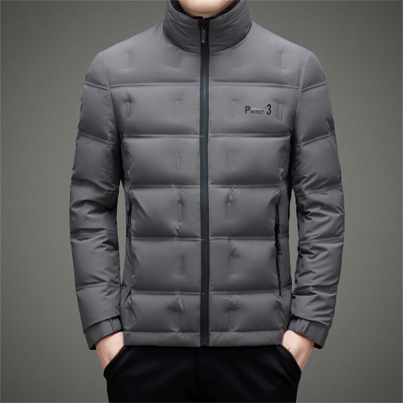 BAMJ-8912钱塘2020-2冬季厚款商务休闲立领中年男士羽绒服P170,男装羽绒服,钱塘207-2
