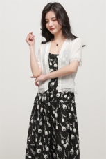 2025年女时尚百搭外套披肩薄款防晒衣，女装蕾丝衫/雪纺衫，婵米儿