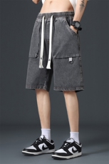 数据好夏季宽松牛仔短裤男五分裤A409-1N2522P45，男装牛仔裤，电商A409-1