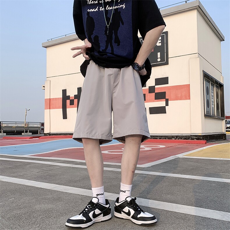 主推现货现货10万条港风宽松五分裤纯色K888-特P15,男装休闲裤,电商A161-2