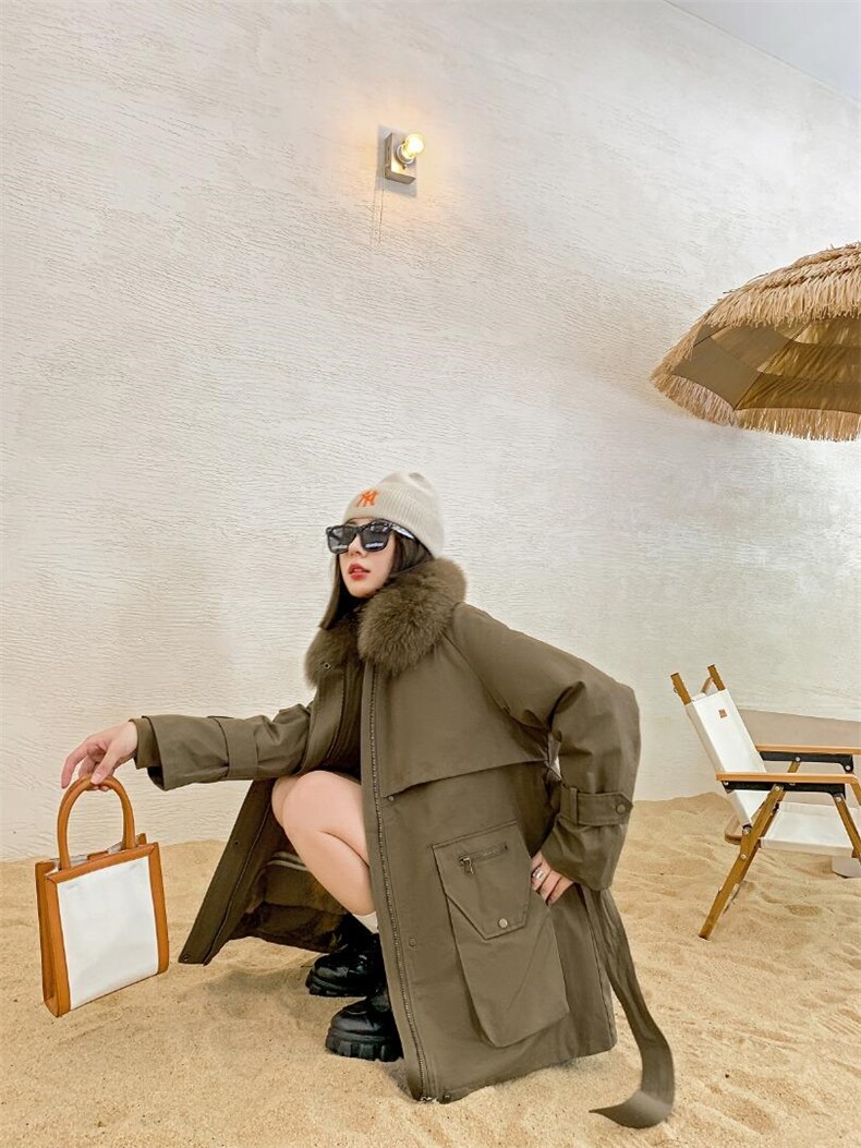 皮草派克，女装皮草，洲忆家