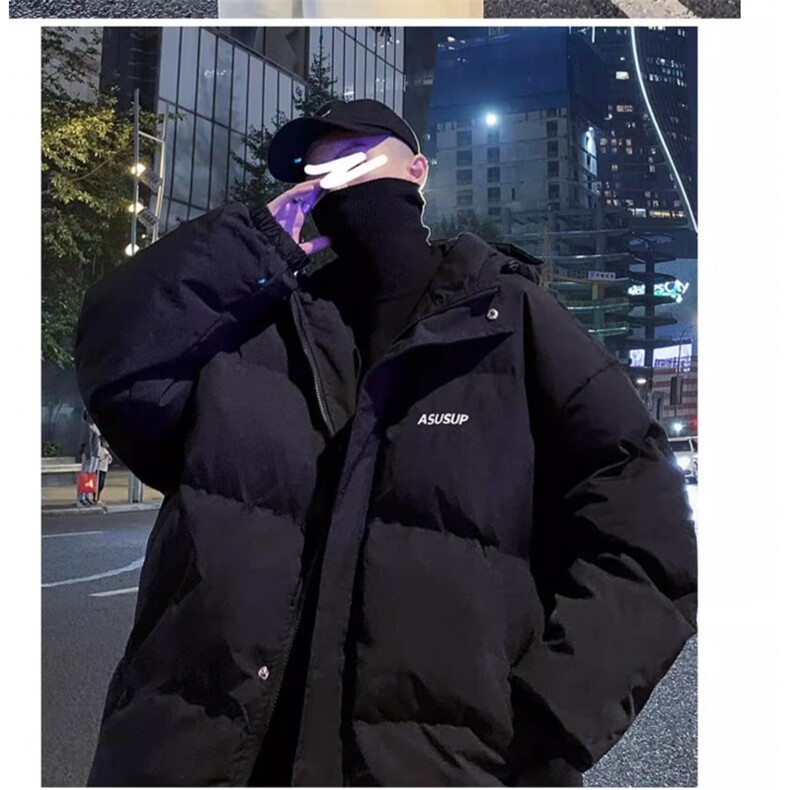 网络图现货潮流韩版新款加厚棉袄外套宽松潮牌面包棉服J606-P58,男装棉衣,星座715-7