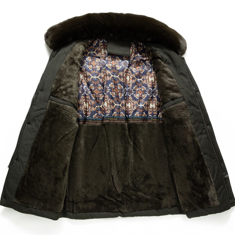 8803/P130父亲棉衣加绒加厚中老年棉袄爸爸冬装外套男老头衣服,男装棉衣,星座1216（原钱塘722）