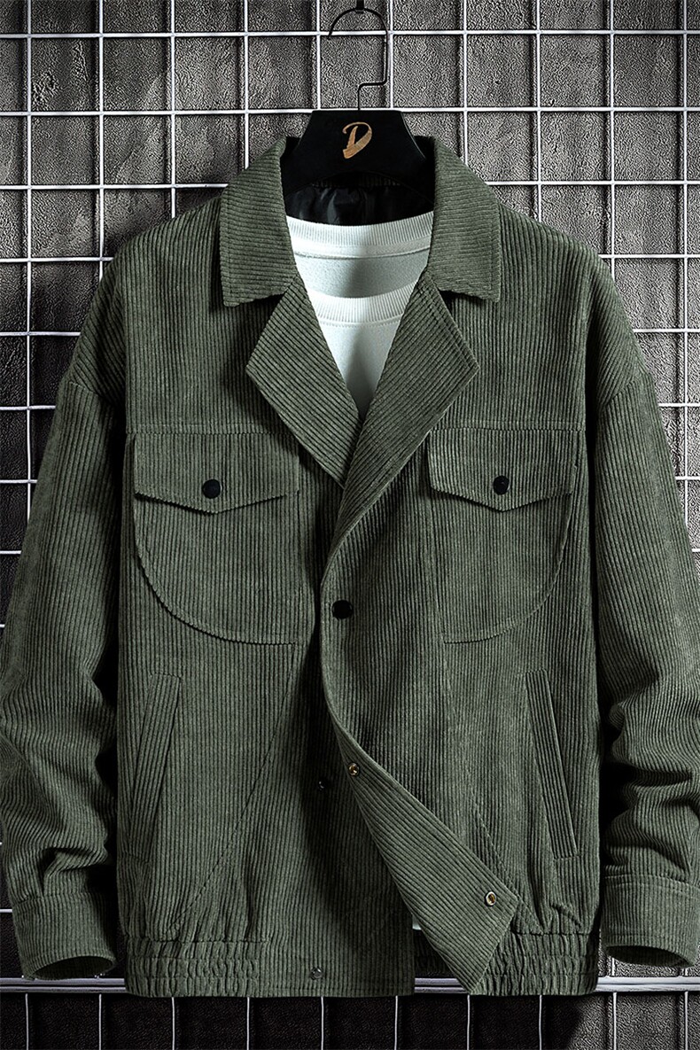 秋冬新款男士翻领灯芯绒休闲西服外套夹克男士上衣JK861-P60,男装夹克,星座1403B