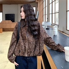 【新品有货】美式复古豹纹外套2C213-908-P160-K238，女装短外套，2C213