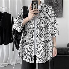 青少年短袖t恤潮2024新夏季ins港风宽松潮流衣服A161-2-CT508-P45，男装T恤，电商A161-2
