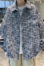 美式刺绣复古小香风格子夹克男女款潮牌百搭休闲学院棒球服上衣秋，男装夹克，星座505-2（原电商A260-1)