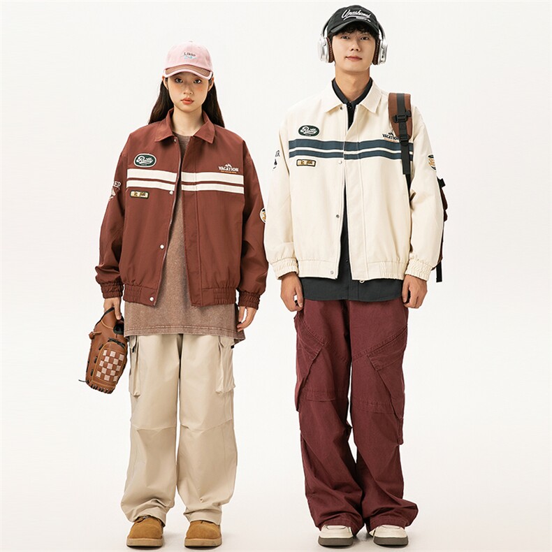 2025秋季新款男装日系潮牌拼色宽松夹克外套JK596-F125,男装夹克,电商A101（原外27）