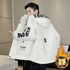 高品质男式加绒加厚夹克男时尚潮流加厚棉衣男外套MY1689-P83，男装夹克，星座310B-3