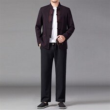 BAMJ-7807R钱塘2020-2秋冬季厚款羽绒中年男士休闲套装数据好P260，男装休闲套装，钱塘207-2