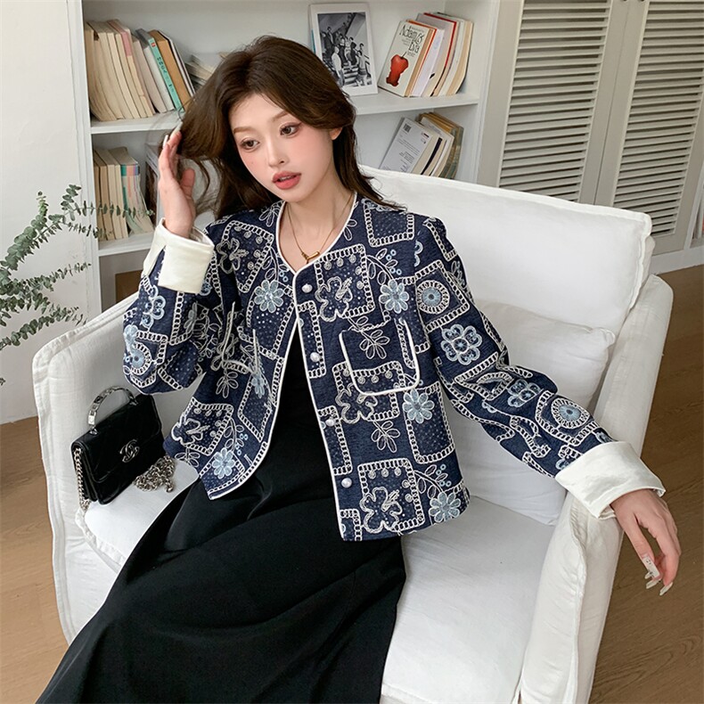 现货新款2025年春季小香风外套1c119-8856-P155-k238,女装连衣裙,英标秀