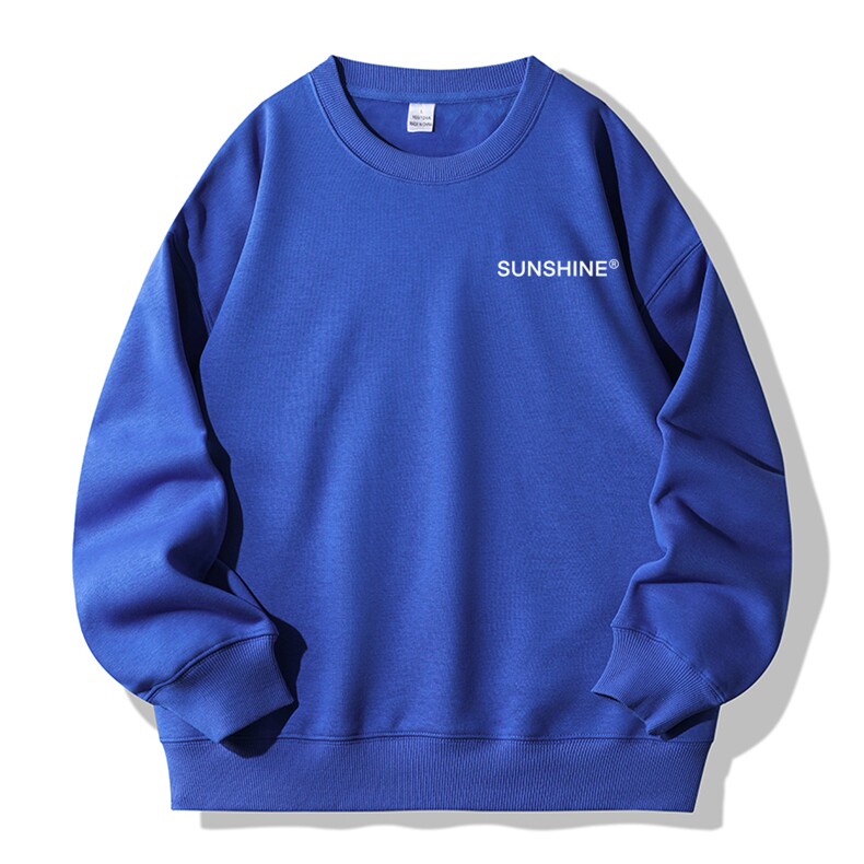 450克复合超柔加绒印花圆领卫衣落肩情侣款外套卫衣字母男A7007，女装短外套，星座115A-1