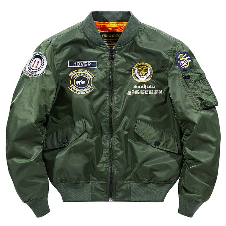 主推款：外套男飞行员夹克教练春秋冬加棉大码工装机车服棒球服衣,男装夹克,星座210-5(原414-2)