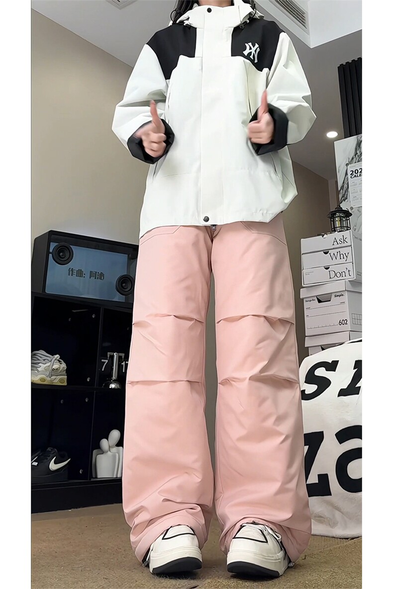 加绒加厚防水防污休闲裤高级感北极绒保暖裤子D52146-TP60108,男装棉衣,电商A102