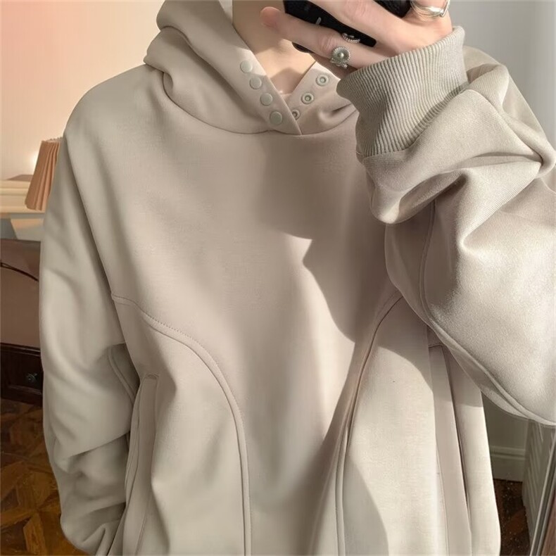 加绒卫衣2024年秋冬季新款潮流美式痞帅衣服连帽外套男,女装短外套,星座716-3