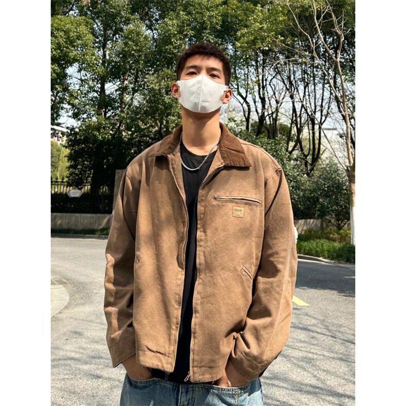 【有货】哈林顿外套男高级感春秋美式复古工装夹克JK7705CC-特P65,男装夹克,星座1007（原301D）