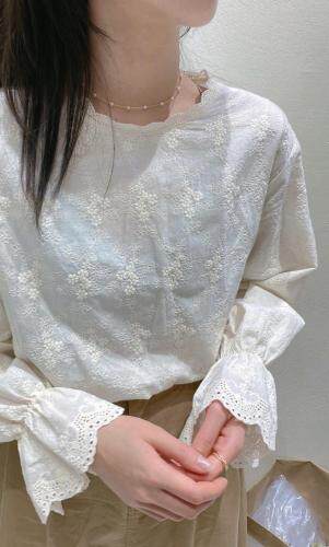 韩系提花上衣，女装，唯品