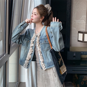 【现货】 新款   木耳花边牛仔外套   2C301-8652-P145-K218图片