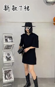 潮牌双面T裙图片