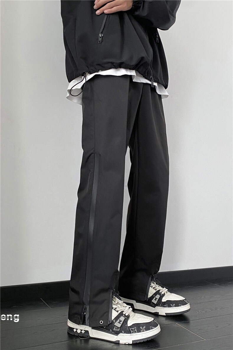 新款美式高街机能风潮流双拉链防水冲锋裤B315-K23426-p50控68,男装休闲裤,电商B315