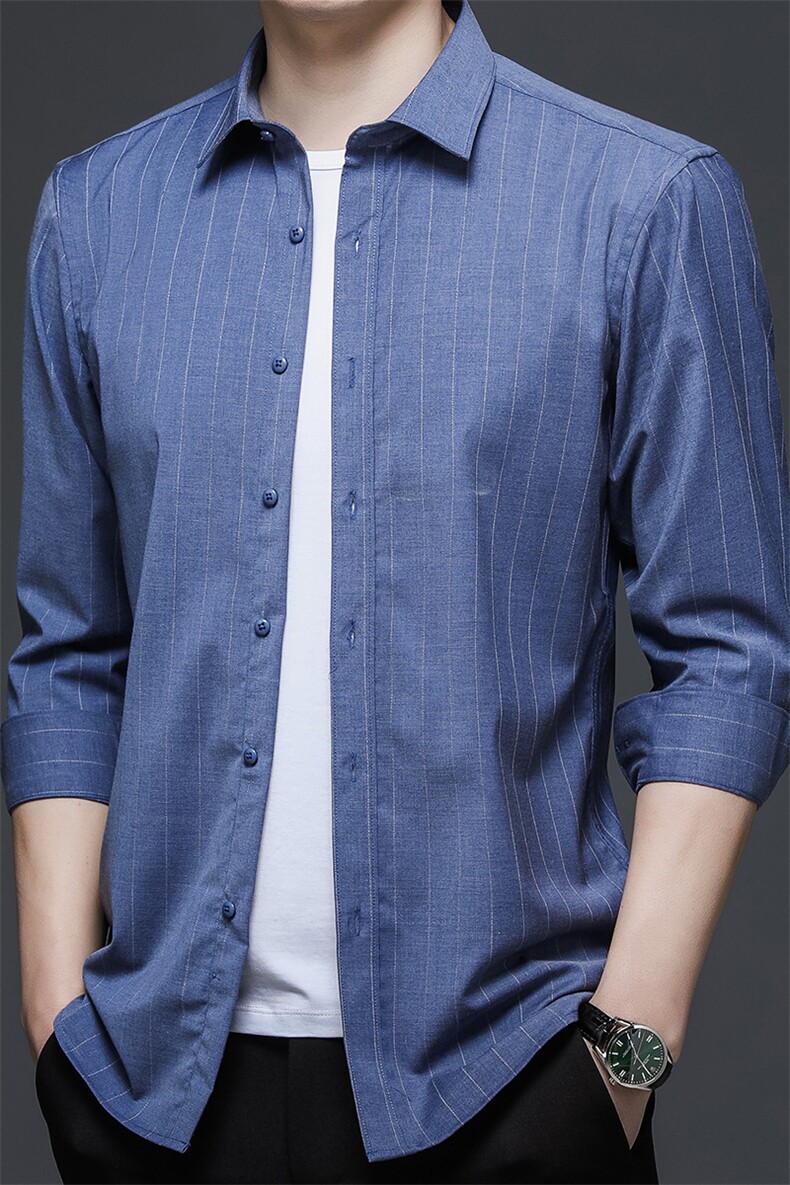 CG8028男式服装新款衬衫男长袖翻领休闲四季青年衬衣P55,男装衬衫,电商B360